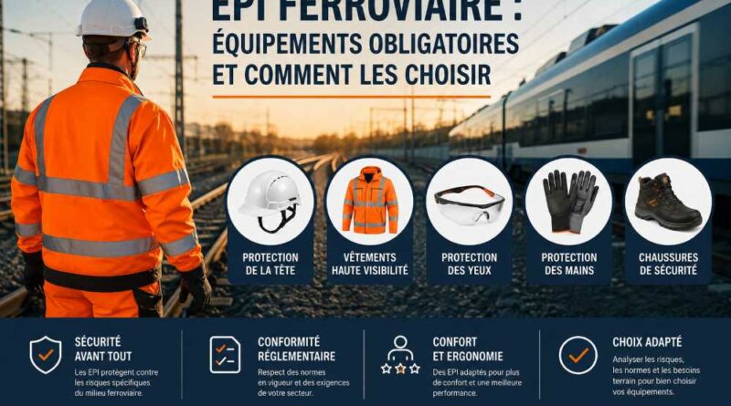 EPI ferroviaire : équipements obligatoires et comment les choisir EPI ferroviaire