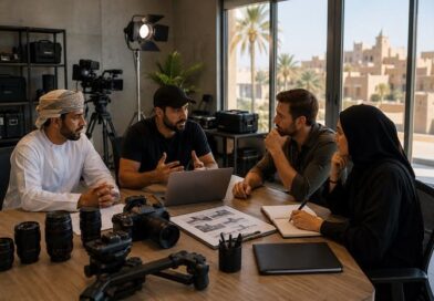 Équipe d’une société de production audiovisuelle en Oman